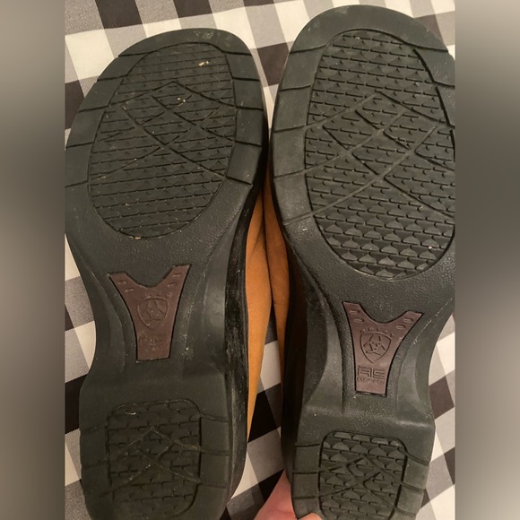 Ariat Sandals Clogs Women Size 9.5 Brown Leather Slides - Picture 4 of 5